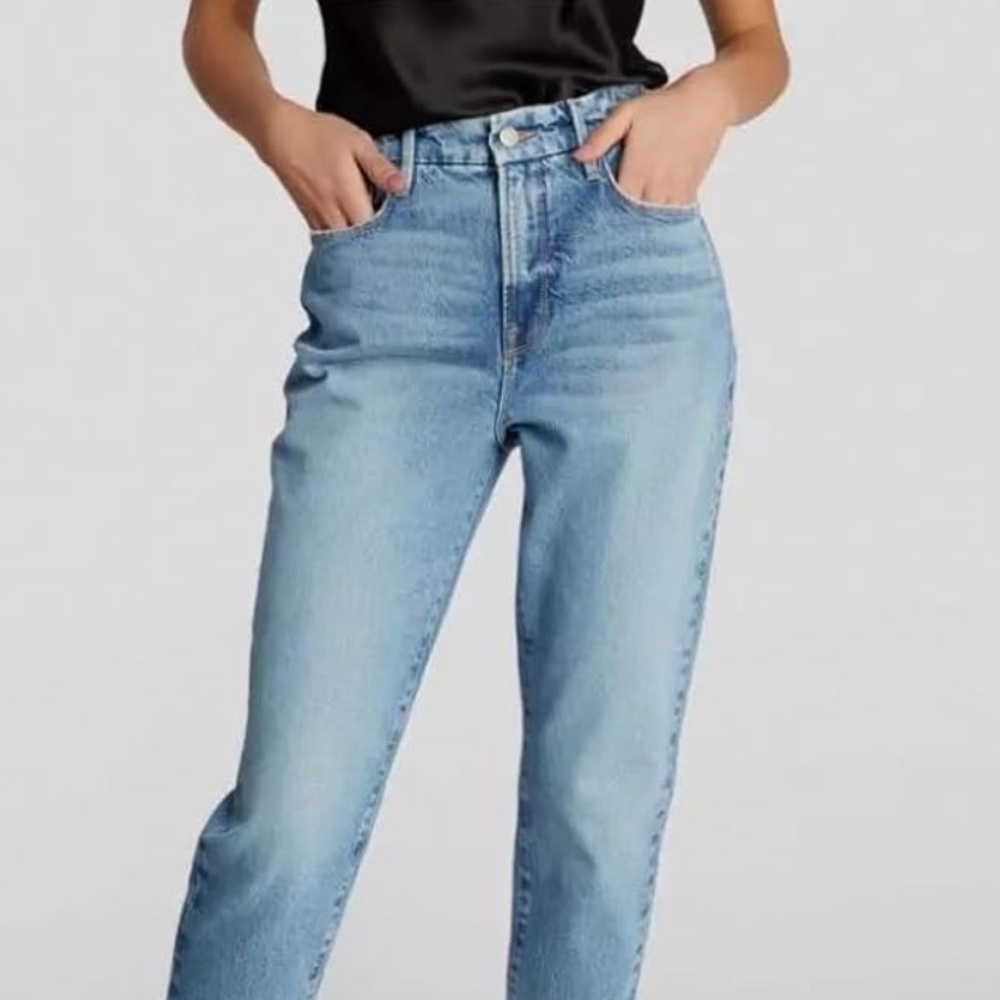💓GOOD AMERICAN GOOD GIRLFRIEND HIGH WAISTED JEANS GGHDBK602T SIZE 6/28💓